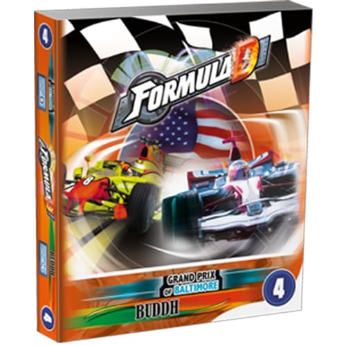 Asmodee ASMFDC4 - Formula D Circuits 4, Grand Prix of Baltimore and Buddh, Englisch, Brettspiel von Zygomatic