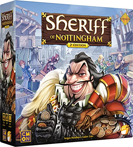 Funforge Sheriff of Notthingham 2. Edition, Gesellschaftsspiel, ab 14 Jahren, 3-6 Spieler, 60 Minuten von Asmodee