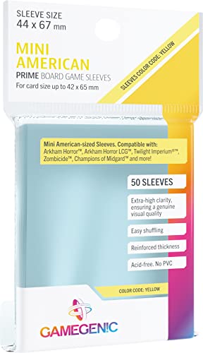 Gamegenic, Prime Mini American-Sized Sleeves, Sleeve Color Code: Yellow von Gamegenic