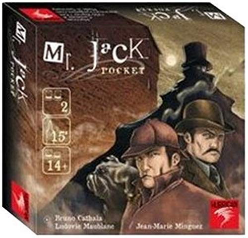 Hurrican | Mr. Jack Pocket | Familienspiel | Deduktionsspiel | 2 Spieler | Ab 14+ Jahren | 15+ Minuten | Deutsch von Hurrican