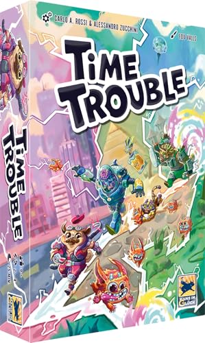 Asmodee - Time Trouble – Strategisches Gesellschaftsspiel für Zeitreisen, kooperatives Spiel für 2 bis 4 Spieler ab 9 Jahren mit 7 Schwierigkeitsstufen, französische Version - Hans im Glück von Asmodee