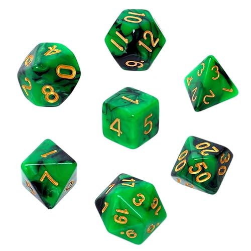 Knochen-Set REBEL RPG - Bicolor - Grün-Schwarz von Rebel