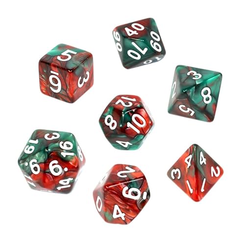 Knochen-Set REBEL RPG - Bicolor - Rot-Grün von Rebel