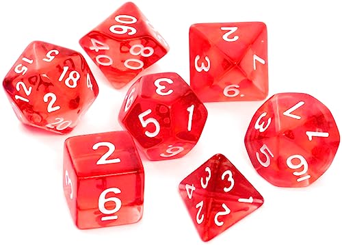Knochen-Set REBEL RPG - Kristall - Rot von Rebel
