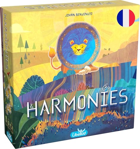 Libellud – Asmodee – Harmonien – Gesellschaftsspiele – Spiele für Familie und Freunde – Schaffung von Landschaften und Lebensräumen für Tiere – Strategie und Kreativität – ab 10 Jahren – französische von Asmodee