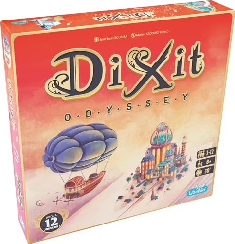 Libellud | Dixit Odyssey (Edition 2022) | Kommunikationsspiel | Alter: 8+ | 3 bis 12 Spieler | Spielzeit: 30 Minuten, Auf ‎Französisch von Asmodee