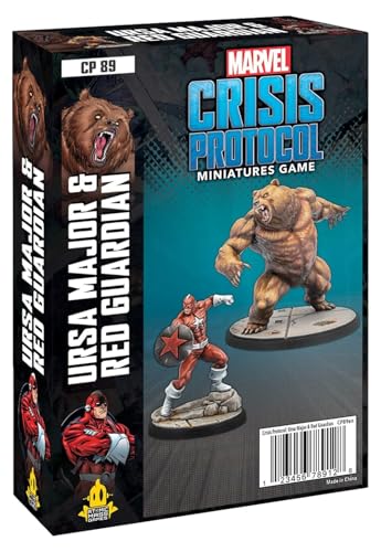 Atomic Mass Games Ursa Major & Red Guardian: Marvel Crisis Protocol Miniatur-Spiel, ab 14 Jahren, 2 Spieler 45 Minuten Spielzeit, FFGCP89 von Atomic Mass Games