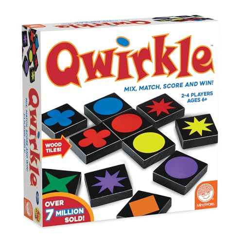 Mindware, Qwirkle UK Edition (New), Board Game, Ages 5+, 2-4 Players, 45 Minutes Playing Time von MindWare