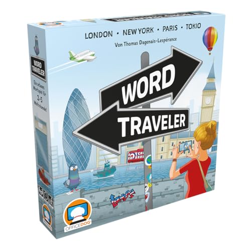 Office Dog, Word Traveler, Partyspiel, Wortspiel, 2-5 Spieler, Ab 10+ Jahren, 30-45 Minuten, Deutsch von Office Dog