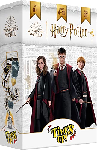 Asmodee - TIME'S UP! Harry Potter – großes Format – Gesellschaftsspiel für Kinder ab 8 Jahren – schnelles Familienkartenspiel – 4 bis 12 Spieler – 30 Minuten – französische Version – Repos Produktion von ASMODEE