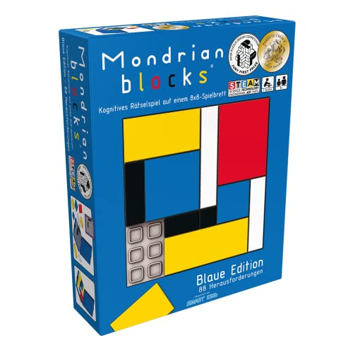 Smart Egg | Mondrian Blocks: Blaue Edition | Familienspiel | Rätselspiel | 1 Spieler | Ab 8+ Jahren | 10+ Minuten | Deutsch Smart Egg | Mondrian Blocks: Blaue Edition | Familienspiel | Rätselspiel | 1 Spieler | Ab 8+ Jahren | 10+ Minuten | Deutsch von Asmodee