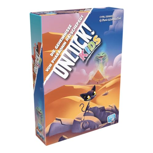 Asmodee, Unlock! Kids – Die Geheimnisse von Pharaonin Hatschepsut, Kinderspiel, Rätselspiel, 1-4 Spieler, Ab 6+ Jahren, 20 Minuten, Deutsch von asmodee