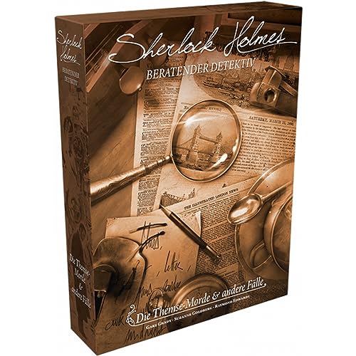 Space Cowboys, Sherlock Holmes: Themse-Morde & andere Fälle, Kennerspiel, Rätselspiel, 1-8 Spieler, Ab 14+ Jahren, 90 Minuten, Deutsch von Asmodee