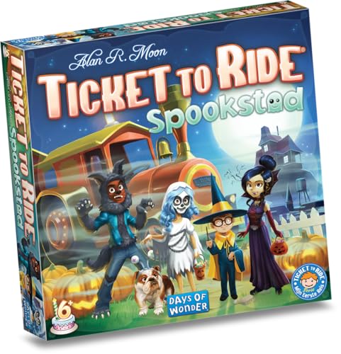 Ticket to Ride Geisterstadt - Brettspiel - Eine Ausgabe für die jüngeren Ticket to Ride Fans! - 6+ - 2-4 Spieler - DE von Asmodee