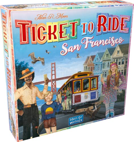 Ticket to Ride San Francisco - DE - Brettspiel - Reisen Sie mit nach San Francisco in Dieser Städte? - 8+ - 2-4 Spieler - DE von Asmodee