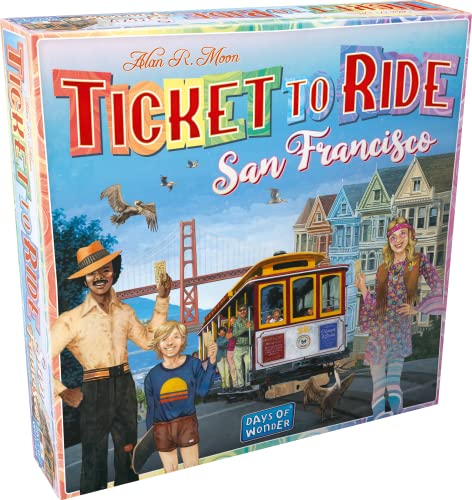 Ticket to Ride San Francisco - DE - Brettspiel - Reisen Sie mit nach San Francisco in Dieser Städte? - 8+ - 2-4 Spieler - DE von ASMODEE