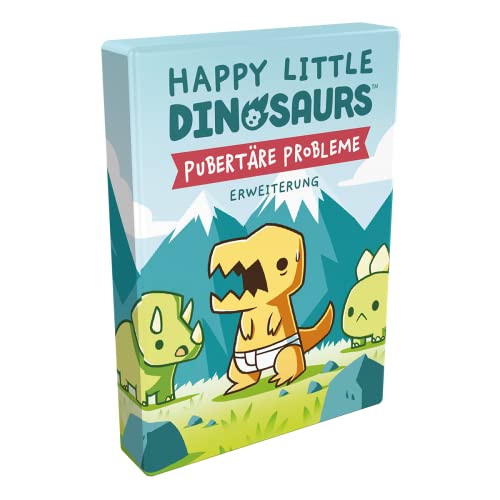 Unstable Games | Happy Little Dinosaurs - Pubertäre Probleme | Erweiterung | Partyspiel | Kartenspiel | 2-4 Spieler | Ab 8+ Jahren | 30-60 Minuten | Deutsch von Asmodee