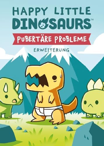 Unstable Games | Happy Little Dinosaurs - Pubertäre Probleme | Erweiterung | Partyspiel | Kartenspiel | 2-4 Spieler | Ab 8+ Jahren | 30-60 Minuten | Deutsch von Asmodee