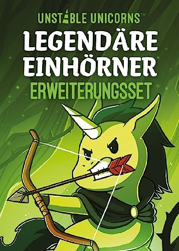 Unstable Games , Unstable Unicorns – Legendäre Einhörner , Erweiterung , Partyspiel , Kartenspiel , 2-8 Spieler , Ab 8+ Jahren , 30-60 Minuten , Deutsch von Asmodee