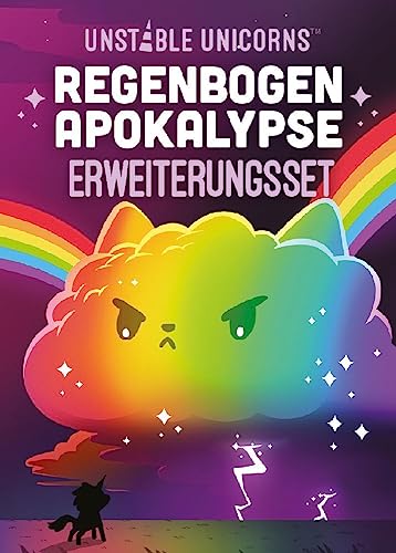 Unstable Games | Unstable Unicorns – Regenbogen-Apokalypse | Erweiterung | Partyspiel | Kartenspiel | 2-8 Spieler | Ab 8+ Jahren | 30-60 Minuten | Deutsch von Asmodee