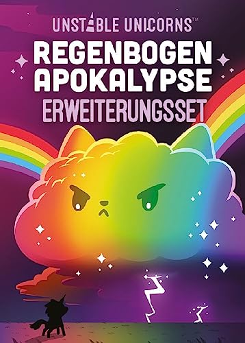 Unstable Games, Unstable Unicorns – Regenbogen-Apokalypse, Erweiterung, Partyspiel, Kartenspiel, 2-8 Spieler, Ab 8+ Jahren, 30-60 Minuten, Deutsch von Unstable Games