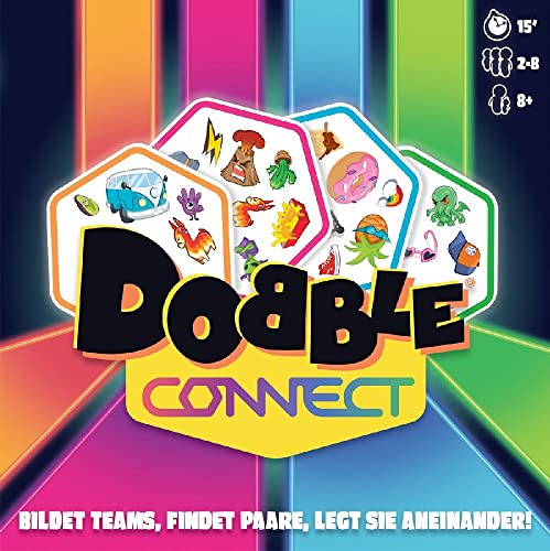 Zygomatic, Dobble Connect, Familienspiel, Kartenspiel, 2-8 Spieler, Ab 8+ Jahren, 15 Minuten, Deutsch Zygomatic, Dobble Connect, Familienspiel, Kartenspiel, 2-8 Spieler, Ab 8+ Jahren, 15 Minuten, Deutsch von Zygomatic