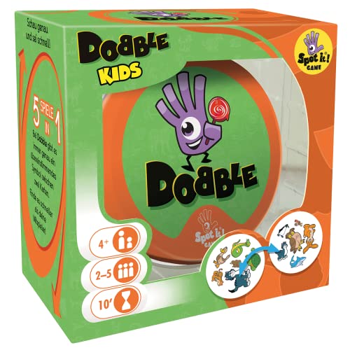 Zygomatic | Dobble Kids | Kinderspiel | Kartenspiel | 2-5 Spieler | Ab 4+ Jahren | 10 Minuten | Deutsch von Zygomatic