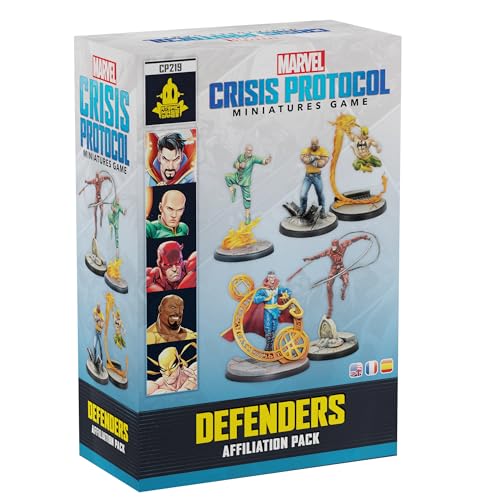 asmodee, Marvel: Crisis Protocol – Defenders, Affiliation Pack, Atomic Mass Games, Tabletop, 2 Spieler, 14+ Jahre, 90-120 Minuten, Englisch, Mehrsprachig von Asmodee