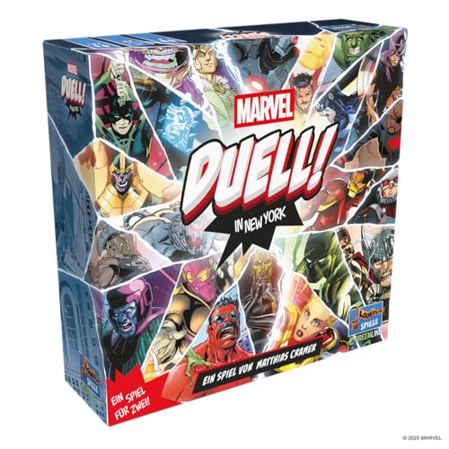 asmodee, Marvel: Duell! In New York, Lookout, Familienspiel, 2 Spieler, 10+ Jahre, 30 Minuten, Deutsch von Asmodee
