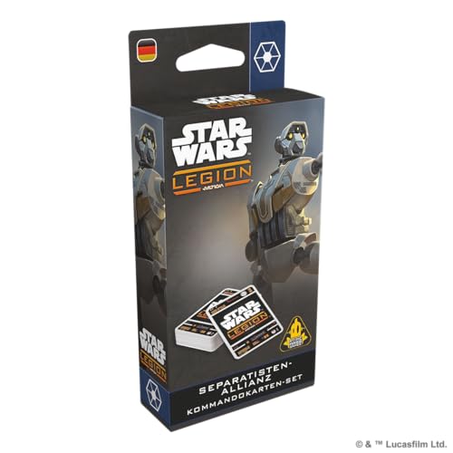 asmodee, Star Wars: Legion – Separatisten-Allianz Kommando-Kartenset, Atomic Mass Games, Erweiterung, Tabletop, 2 Spieler, 14+ Jahre, 120-180 Minuten, Deutsch von Asmodee