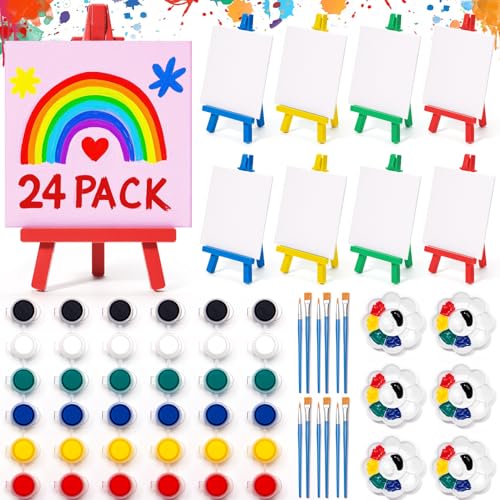 Asoulin Valentinstagsgeschenke für Kinder, 24-teiliges Mini-Acrylfarben-Set mit Valentinstagskarten, Kunststoff-Staffelei, Malsets für Kinder im Alter von 8–12, 4–8, Partyzubehör, Valentinstagstausch, Asoulin Valentinstagsgeschenke für Kinder, 24-teiliges Mini-Acrylfarben-Set mit Valentinstagskarten, Kunststoff-Staffelei, Malsets für Kinder im Alter von 8–12, 4–8, Partyzubehör, Valentinstagstausch, von Asoulin
