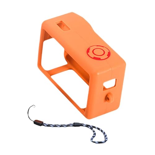 AsrMyjcx Kameraabdeckung, Hülle -Hülseschutz mit verlorener Seil, schockdes ACCCs, Silikonabdeckungskamera für Quadcopter, Orange von AsrMyjcx