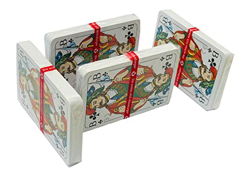 ASS Altenburger Spielkarten Skatspiel Skat Kartenspiel 32 Karten Französisches Bild 4er Pack von Ass Altenburger