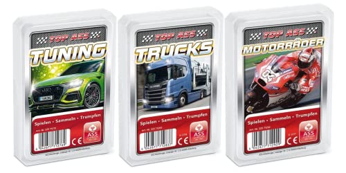 AssAltenburger 3-er Set Quartettspiele - Quartett Motoren - Sport bestehend aus 1. Tuning - 2. Motorräder - 3. Trucks AssAltenburger 3-er Set Quartettspiele - Quartett Motoren - Sport bestehend aus 1. Tuning - 2. Motorräder - 3. Trucks von AssAltenburger