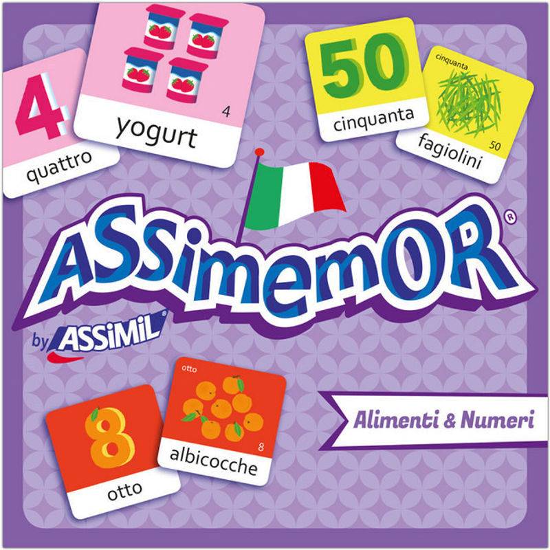 Assimemor, Alimenti & Numeri - Speisen & Zahlen (Kinderspiel) von Assimil-Verlag