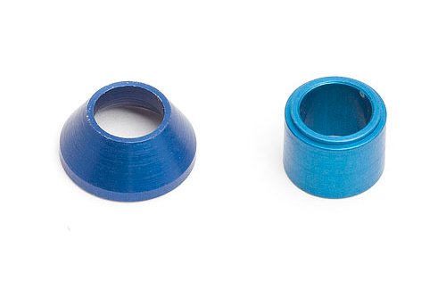 FT Blue Alum. Diff Thrust cone & Rear Axle Spacer von Team Associated