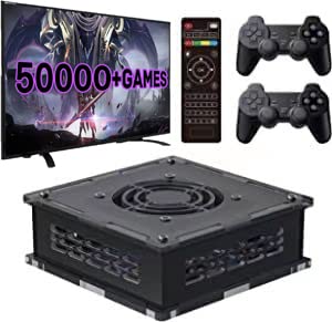 Super Console X PRO Plus, Retro Videospielkonsole 256 GB Integrierte 50000 + Spiele, TV- und Game-Dual-System, 4K HD-Ausgang, 2 Controller, kompatibel mit WiFi / LAN (Schwarz, 256G) von Astarama