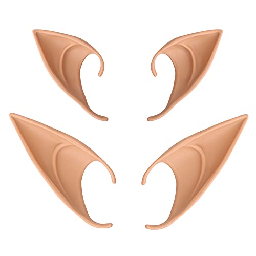 ASTER 2 Paar Elfenohren Elf Ears Fairy Ears Kostümball Cosplay Party Dress Up Cosplay Maskerade Zubehör Elfen Ohren Damen für Halloween Kostüm Weihnachtsfeier Elfen Vampirohren Elfenkostüm ASTER 2 Paar Elfenohren Elf Ears Fairy Ears Kostümball Cosplay Party Dress Up Cosplay Maskerade Zubehör Elfen Ohren Damen für Halloween Kostüm Weihnachtsfeier Elfen Vampirohren Elfenkostüm von ASTER