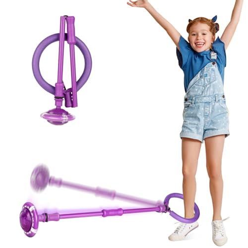 Astrell Skip Ball – Faltbares buntes Blitzrad, Indoor-Outdoor-Spiel, Fitness-Spielzeug für Kinder, cooles Kinderspielzeug, Weihnachtsgeschenk, Geburtstagsgeschenk, für Mädchen, Jungen, Alter 6, 7, 8 von Astrell