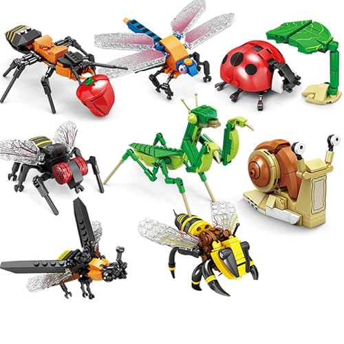 Astrevo 602Pcs Baustein Insektenspielzeug Simulation Montagemodell 80040 von Astrevo