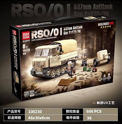 Astrevo 606Pcs WW2 Baustein-Spielzeugmodellset mit Militärthema 100250 von Astrevo