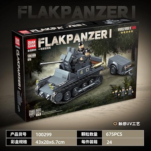 Astrevo 675Pcs WW2 Baustein-Spielzeugmodellset mit Militärthema 100299 von Astrevo
