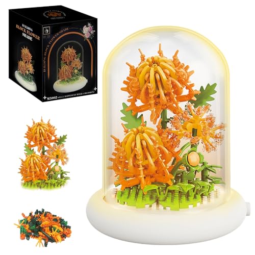 Astrevo Blumen Bausteine Set mit LED Beleuchtung, Sonnenblumen Blumenstrauß mit Staubdichte Kuppel Und Sockel, Mikro Blumen Bausteine Geschenke für Mädchen Mama Freundin Astrevo Blumen Bausteine Set mit LED Beleuchtung, Sonnenblumen Blumenstrauß mit Staubdichte Kuppel Und Sockel, Mikro Blumen Bausteine Geschenke für Mädchen Mama Freundin von Astrevo
