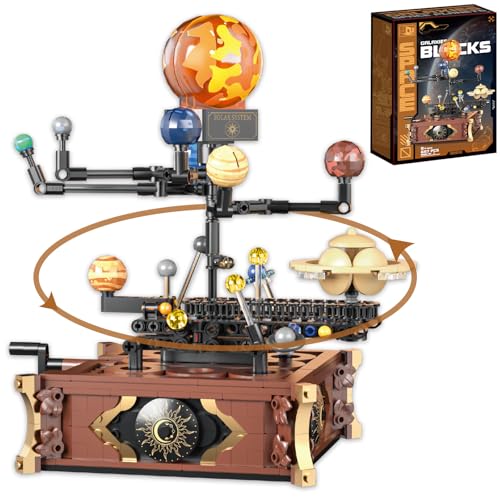 Astrevo Drehbares Sonnensystem Bauspielzeug, 697pcs Weltraumforschung Bauklötze Set für Kinder 8+ Jahre alt, pädagogische Spielzeug Geschenke für Jungen Mädchen Alter 8 9 10 11 12 13 von Astrevo