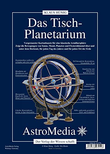 AstroMedia Das Tischplanetarium Vorgestanzter Kartonbausatz für eine Klassische Armillarsphäre von AstroMedia