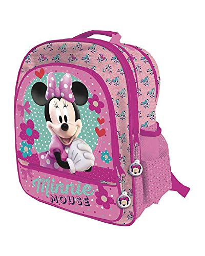 Astro Europa 8422535925269 Rucksack mit 4 Reißverschlüssen/Trolley, 41 x 34 x 18,5 cm, Minnie, Rosa von AstroTurf