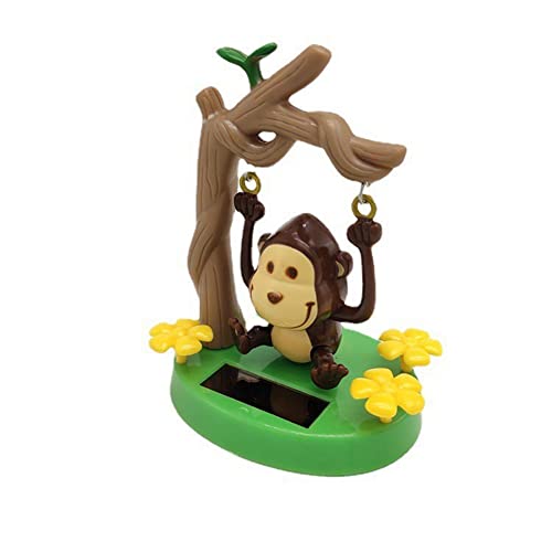 Asudaro Auto AFFE Schaukel Solar Dekoration, Solar Wackelfiguren Solarbetriebenes Spielzeug Dekofigur Auto AFFE Schaukel Figur Ornament Mittelkonsole Kreatives Ornament Armaturenbrett Dekor Braun Asudaro Auto AFFE Schaukel Solar Dekoration, Solar Wackelfiguren Solarbetriebenes Spielzeug Dekofigur Auto AFFE Schaukel Figur Ornament Mittelkonsole Kreatives Ornament Armaturenbrett Dekor Braun von Asudaro