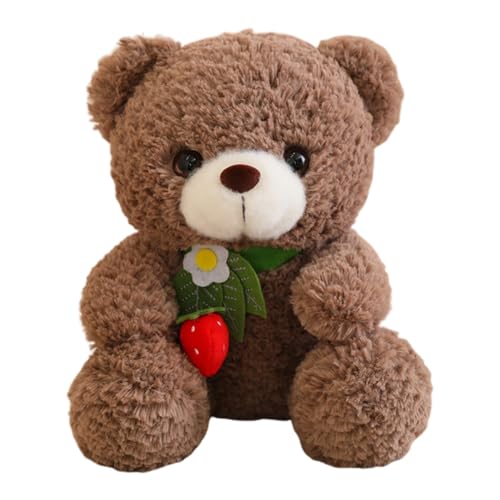 Asudaro Cartoon Teddybär Puppe Plüschtier Bär Cartoon Erdbeere Bär Teddybär, Plüsch-Bär Weihnachtsbär Gefülltes von Asudaro