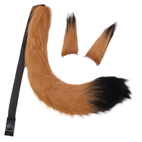 Asudaro Cosplay-Zubehör-Set, Plüsch-Ohr-Haarspangen und Plüsch-Schwanz, Cosplay-Kostüm-Requisite, Cosplay-Theater-Requisiten, Party-Zubehör, Kamel + Schwarz Asudaro Cosplay-Zubehör-Set, Plüsch-Ohr-Haarspangen und Plüsch-Schwanz, Cosplay-Kostüm-Requisite, Cosplay-Theater-Requisiten, Party-Zubehör, Kamel + Schwarz von Asudaro