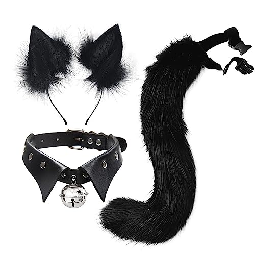 Asudaro Fuchs Cosplay Kostüm-Set, Fuchsschwanz und Ohren Cosplay Plüsch Haarbänder Kinder Erwachsene Cosplay Halloween Tier Thema Party Kostüm Cute Hair Clips Party Requisiten Typ 1 Asudaro Fuchs Cosplay Kostüm-Set, Fuchsschwanz und Ohren Cosplay Plüsch Haarbänder Kinder Erwachsene Cosplay Halloween Tier Thema Party Kostüm Cute Hair Clips Party Requisiten Typ 1 von Asudaro